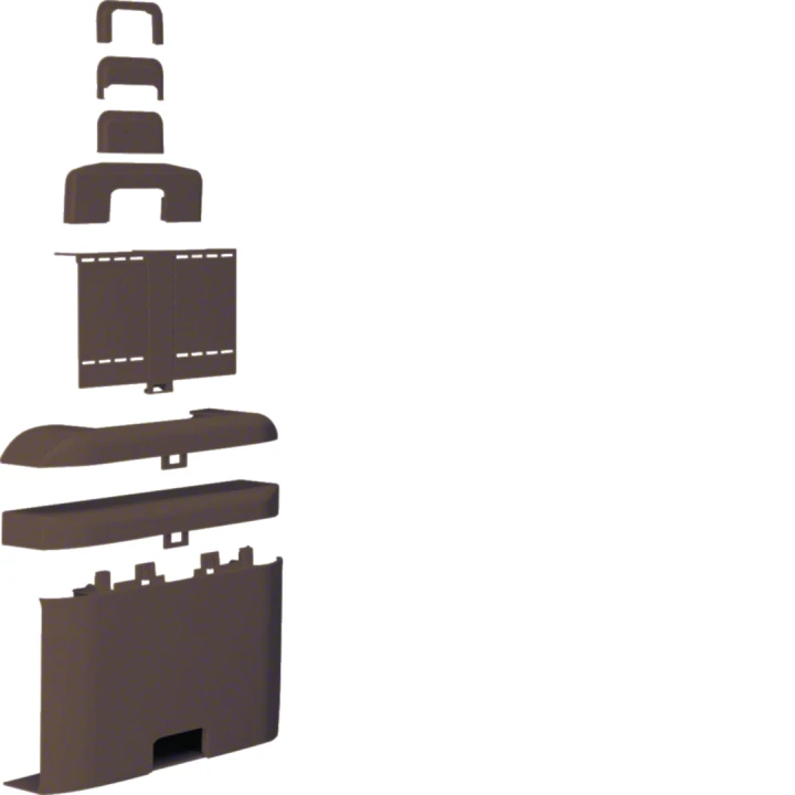 Té de dérivation pour moulure Ateha 20x75mm, Marron
