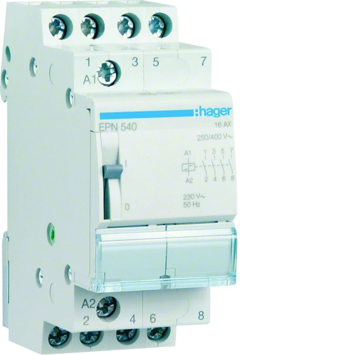 Télérupteur 4F 230V 16A 2 module