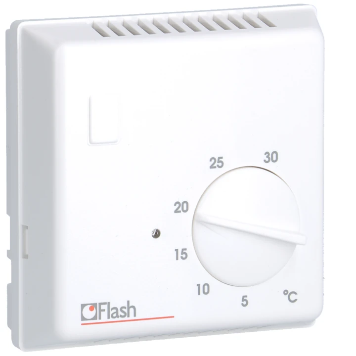 Thermostat ambiance bi-métal chauf eau ch avec contact inverseur + voyant 230V