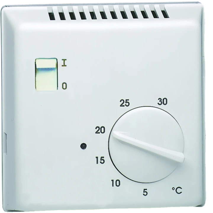 Thermostat ambiance électron saillie chauf eau ch contact inv entrée abaiss 230V