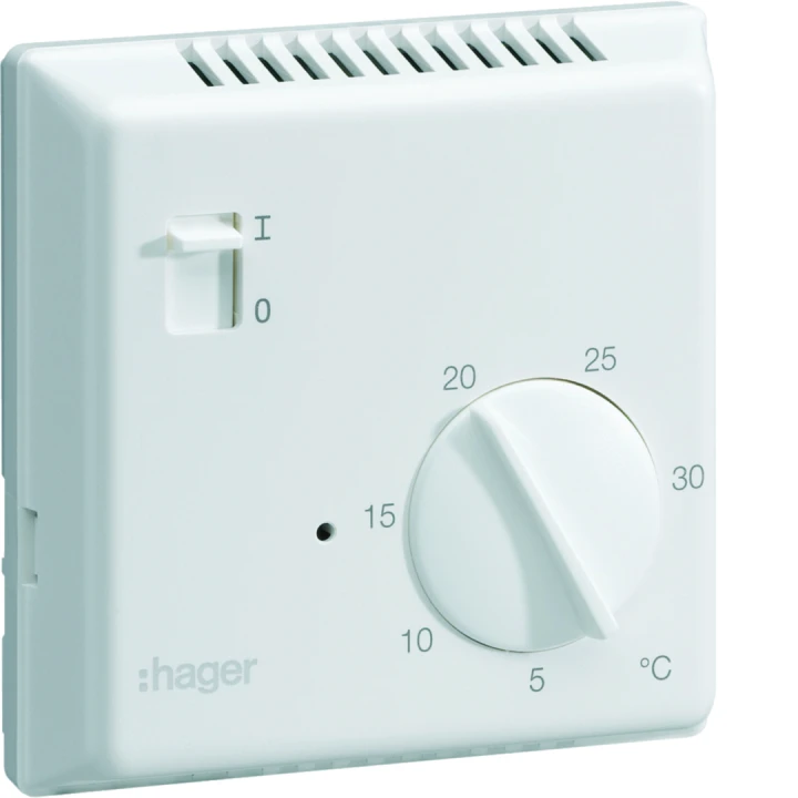 Thermostat ambiance électronique saillie chauf élec avec entrée fil pilote 230V