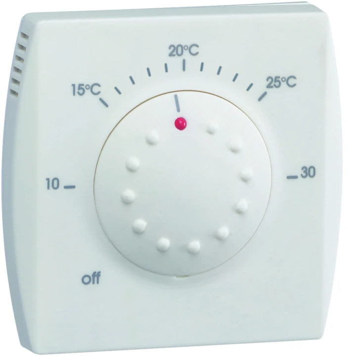 Thermostat ambiance électronique semi-encastré avec voyant 230V