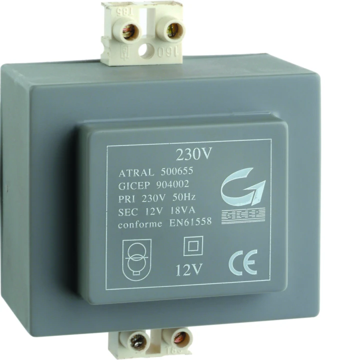Transformateur d'alimentation 230V / 12V  18VA