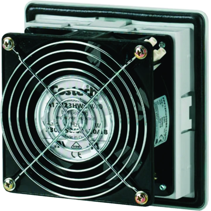 Ventilateur IP54 230VAC 115m3/h h 250mm l 250mm RAL 7035 pour coffret orion plus