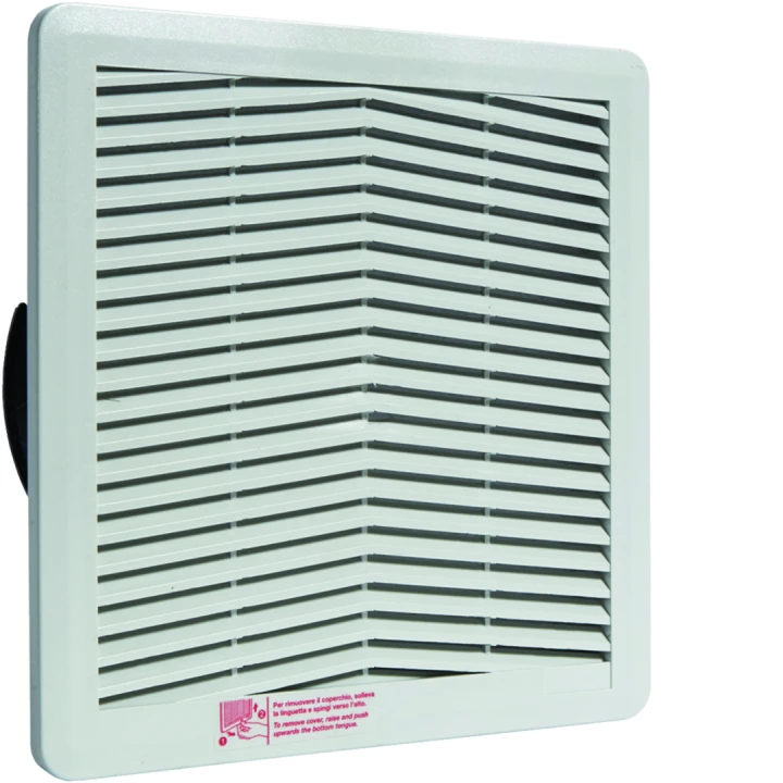 Ventilateur IP54 230VAC 190m3/h h 250mm l 250mm RAL 7035 pour coffret orion plus