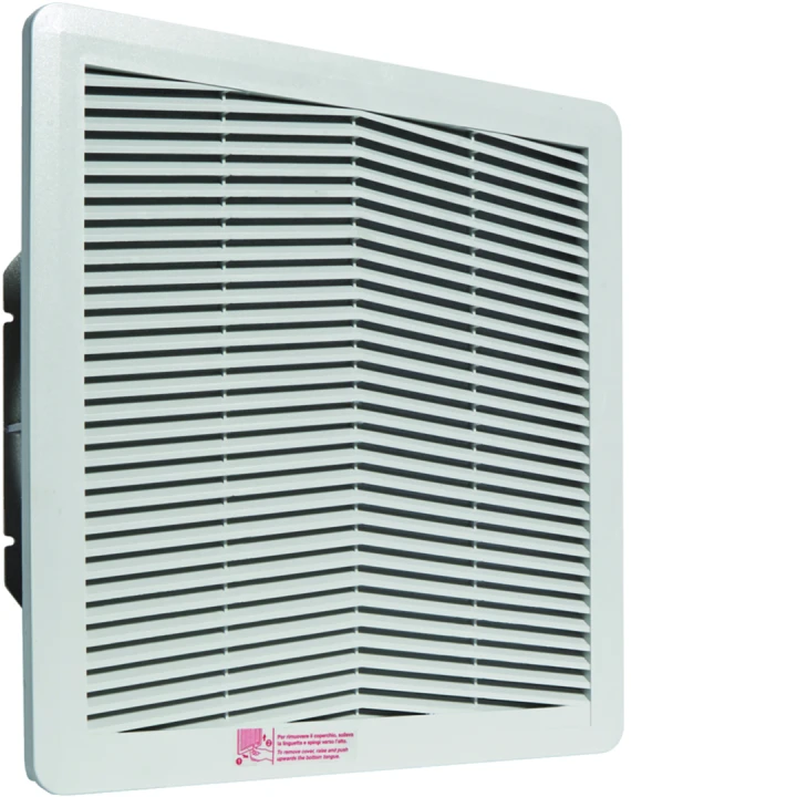 Ventilateur IP54 230VAC 520m3/h h 325mm l 325mm RAL 7035 pour coffret orion plus