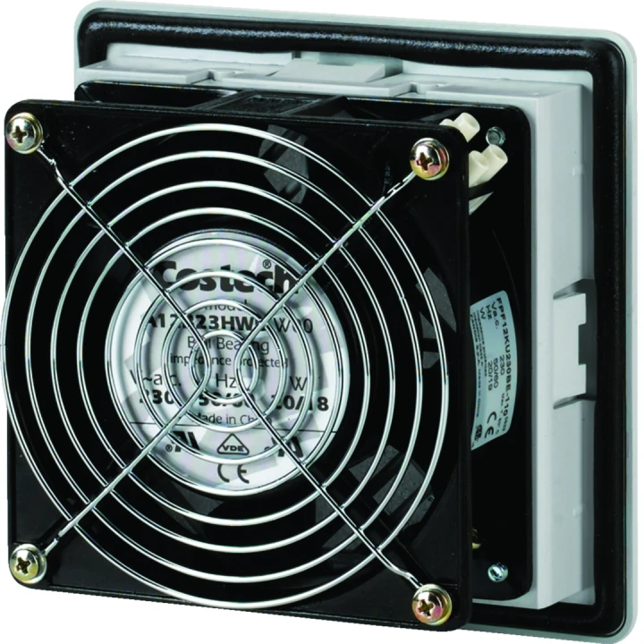 Ventilateur IP54 230VAC 53m3/h h 150mm l 150mm RAL 7035 pour coffret orion plus