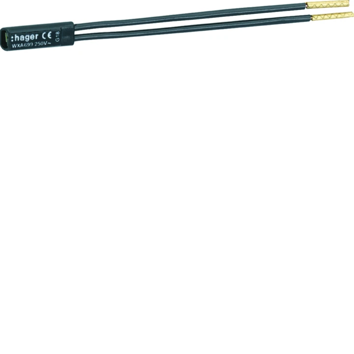 Voyant Gallery pour interrupteur, 250V, Noir