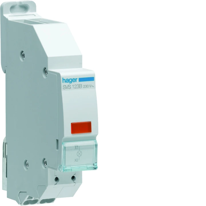 Voyant LED 230VAC Orange quickconnect passage de barre 1 module