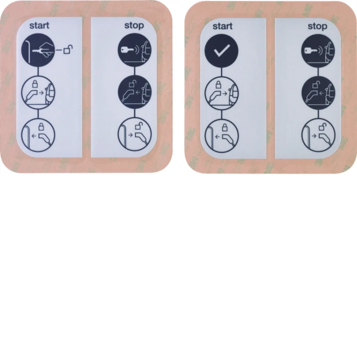 Witty accessoire lot stickers IOT (face avant) (libre, à clé)