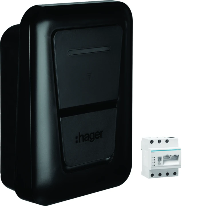 Witty plus borne de recharge IP54 1x 7,4/22kW T2+RFID+APP BLE+OCPP+MID+XEM470