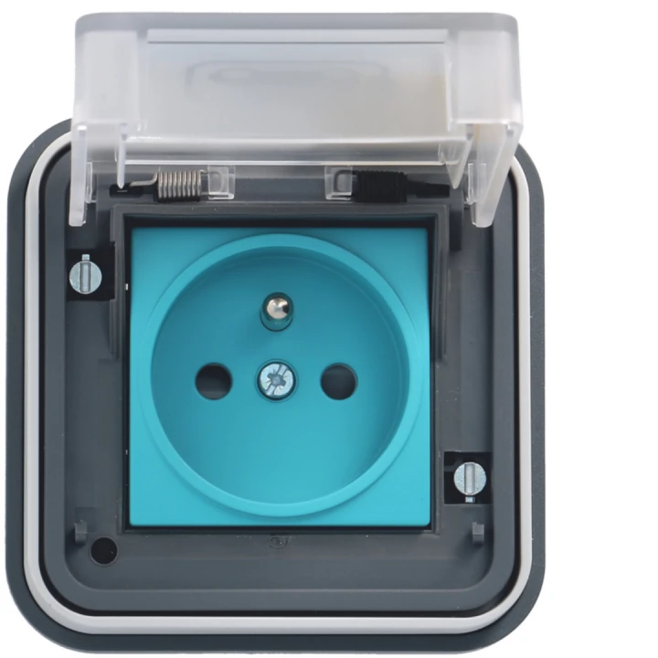 witty prise 2P+T IP55, M2+ encastrée, 3,7 KW, pour recharge véhicule électrique