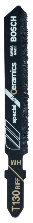 1 Lame scie sauteuse Carbure Spécial Céramique 76mm ; Pas : G30mm T130RIFF