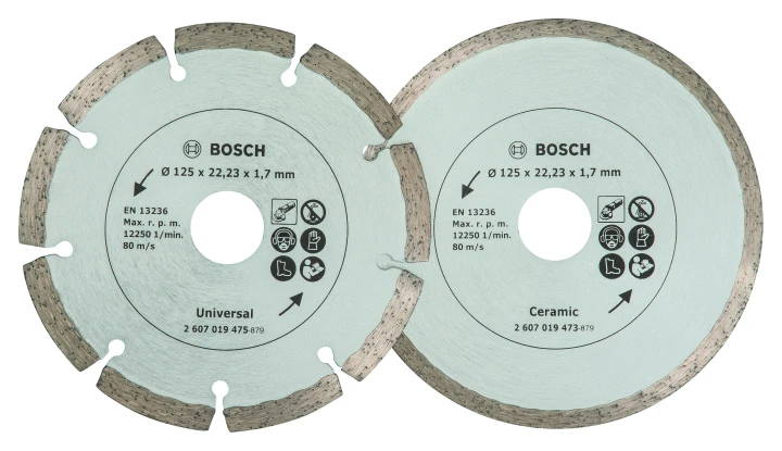 2 DISQUES DIAMANTS 125MM MATER+CARR