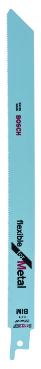 2 Lames scie sabre BIM Flexible Métal  225mm ; S1122EF