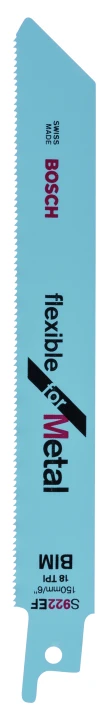 2 Lames scie sabre BIM Métal 150mm ; S922EF