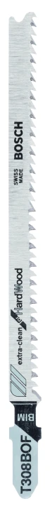 2 Lames scie sauteuse BIM Clean Bois dur 117mm ; Pas : 2,2XCmm T308BOF