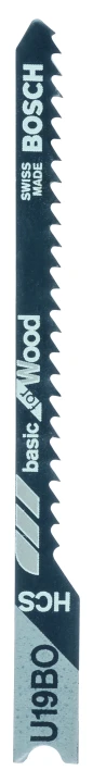 2 Lames scie sauteuse HCS  Bois 70mm ; Pas : 2mm U19BO