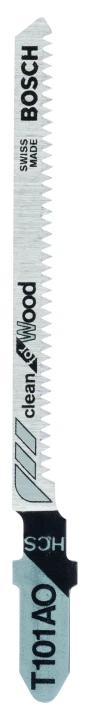 2 Lames scie sauteuse HCS Clean Bois 83mm ; Pas : 1,4mm T101AO