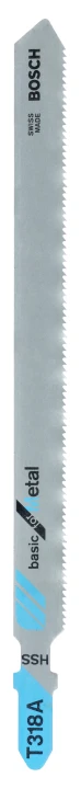 2 Lames scie sauteuse HSS  Métal 132mm ; Pas : 1,2mm T318A