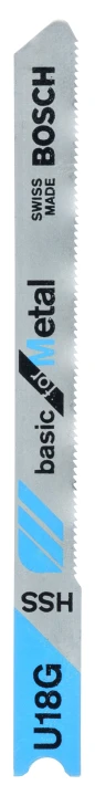 2 Lames scie sauteuse HSS  Métal 70mm ; Pas : 0,7mm U18G