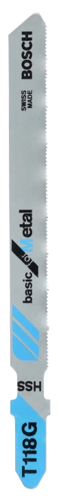 2 Lames scie sauteuse HSS  Métal 92mm ; Pas : 0,7mm T118G
