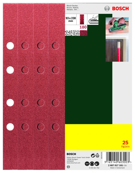 25 ABR.VIBR. 93X230 GRAIN 180 PERFO