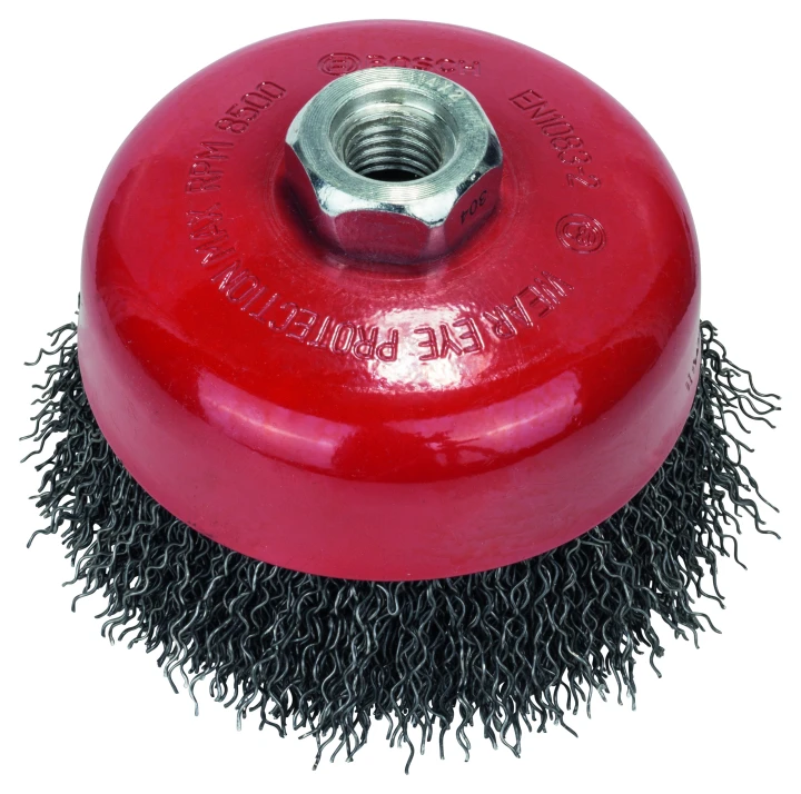 BROSSE BOISSEAU FILS ONDULES 100 MM M14