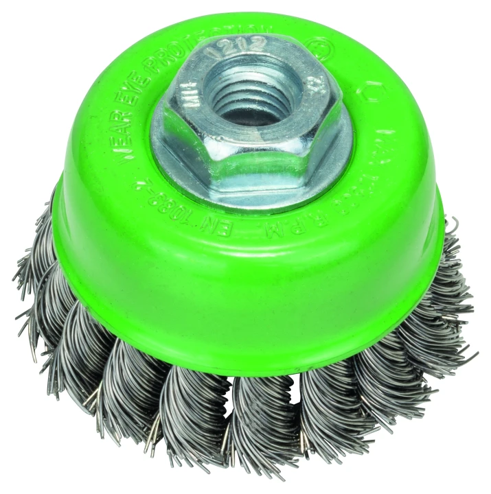 BROSSE BOISSEAU TORSADE INOXY. 75MM M14