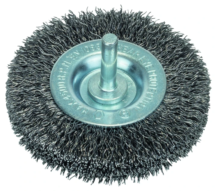 BROSSE CIRC FILS ONDULES 75 MM 6 MM
