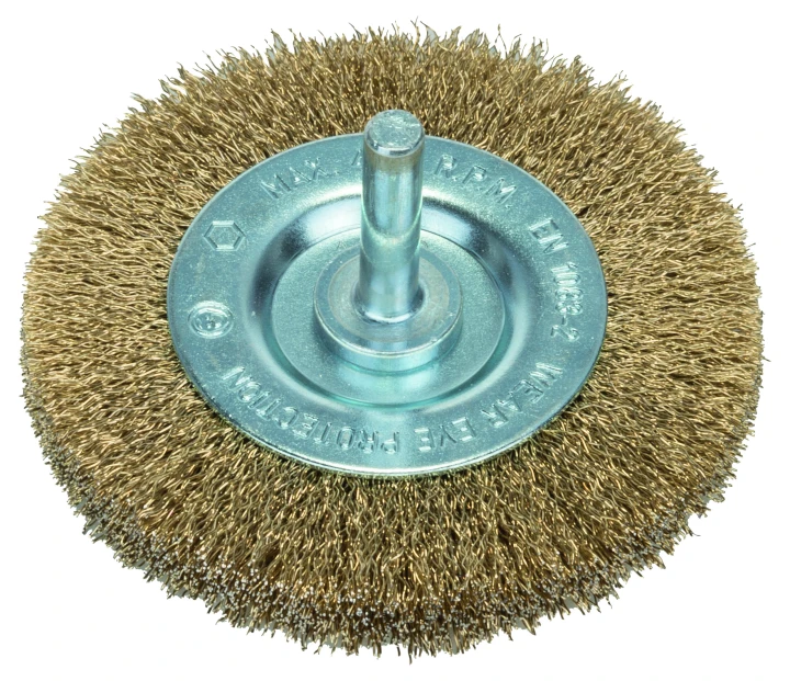 BROSSE CIRC ONDULES LAITON 75MM 6MM