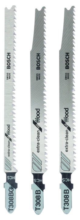 Coffret 3 Lames scie sauteuse ; Précision Bois T308B; T308BO