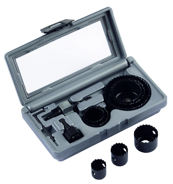 Coffret 8 Scies cloches Bois et Plâtre Ø22-25-29-35-38-44-51-68mm