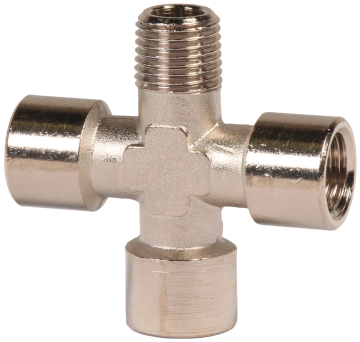 Croix : 1/4" M - 3 x 1/4" F