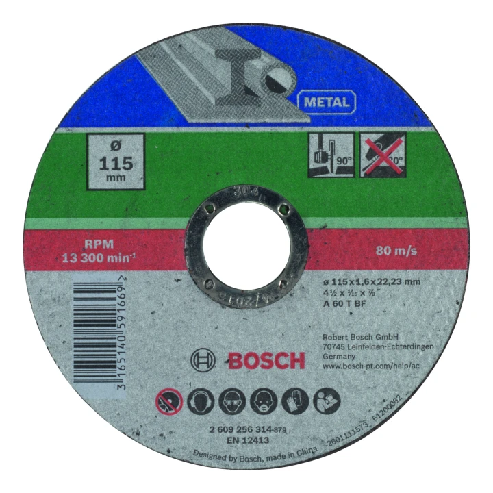 DISQUE 115 x 1,6 ACIER PLAT