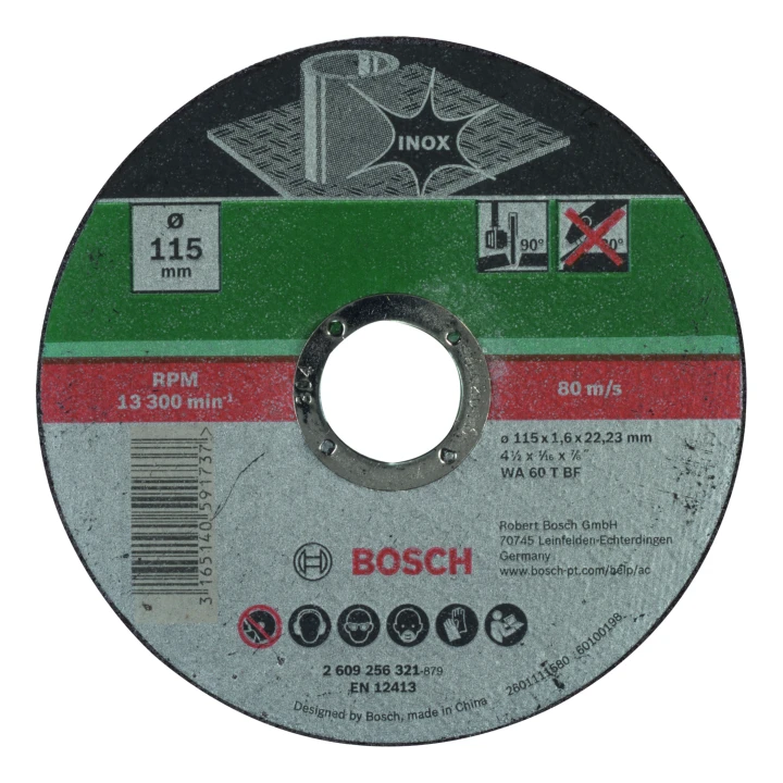 DISQUE 115 x 1,6 INOX PLAT