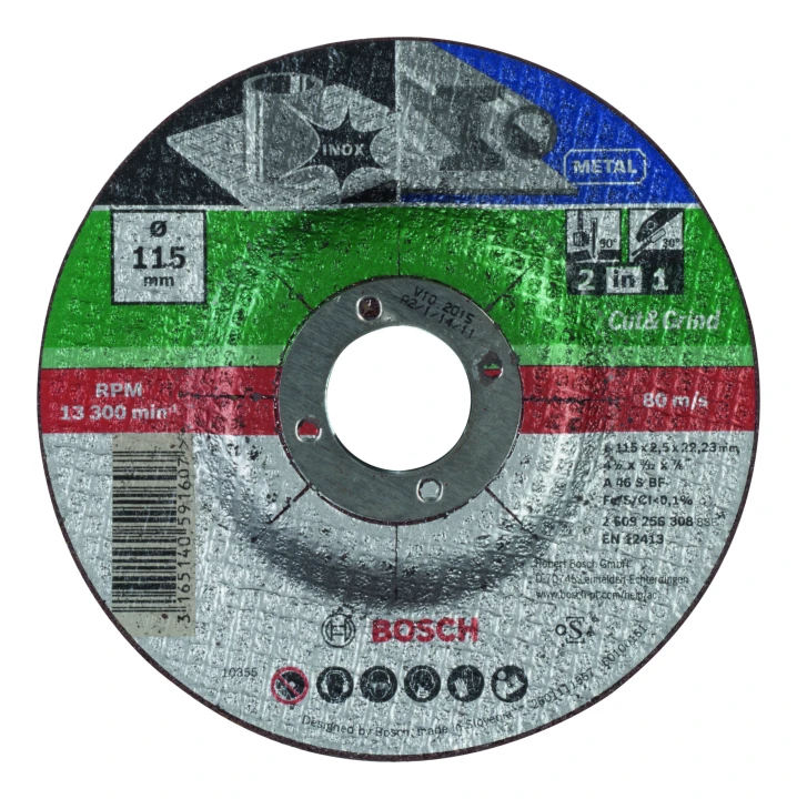 DISQUE 115 x 2,5 MM INOX 3 EN 1 DEPORTE