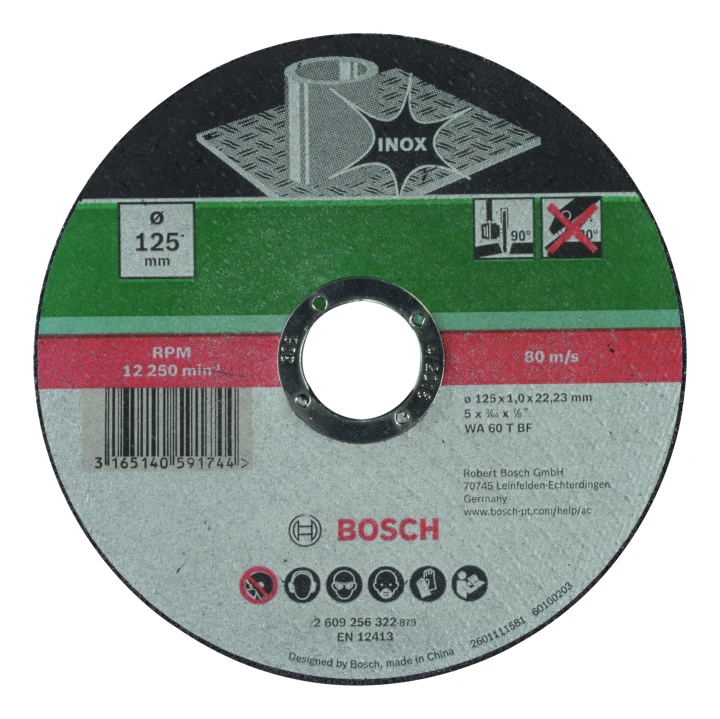 DISQUE 125 x 1,0 INOX PLAT