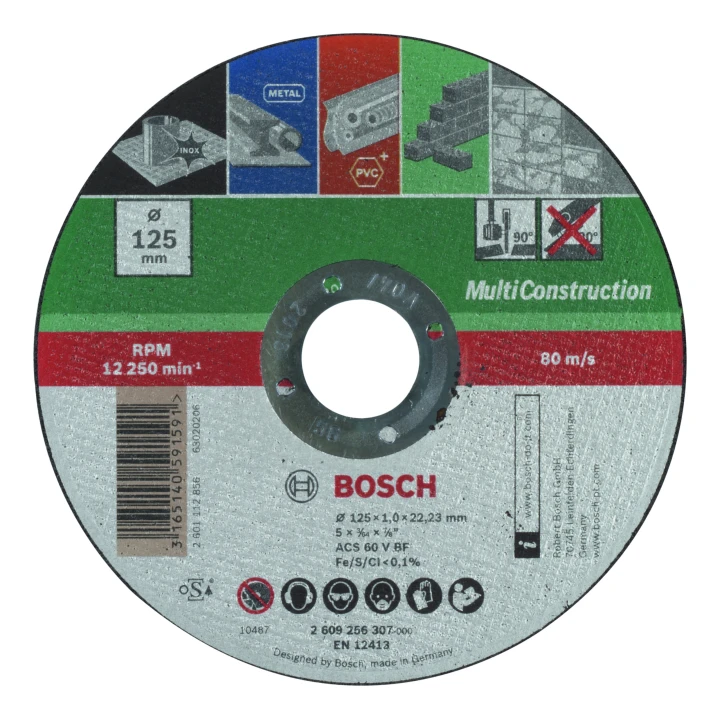 DISQUE 125 x 1,0 MM MULTICONSTRUCTION