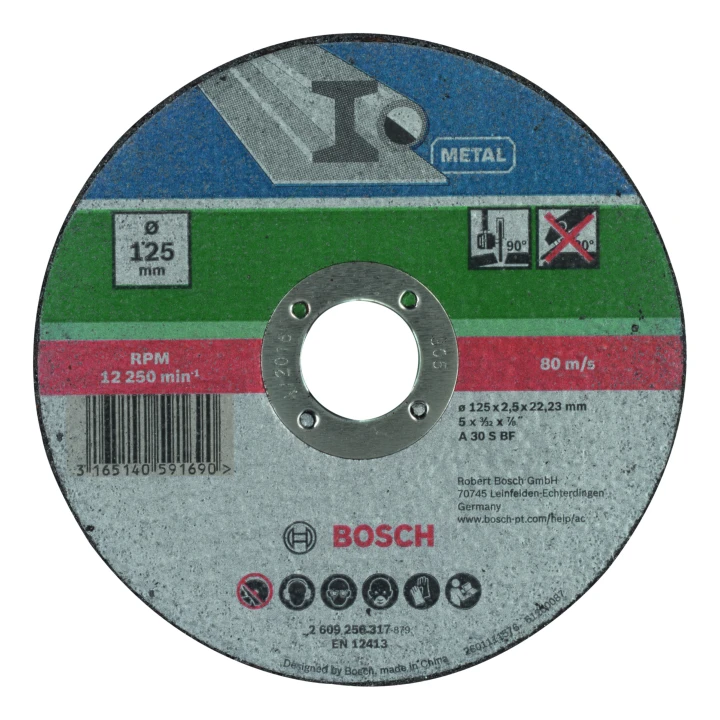 DISQUE 125 x 2,5 ACIER PLAT