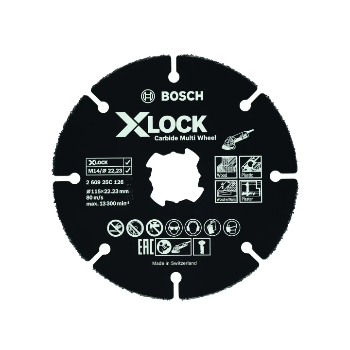 Disques à tronçonner Carbide Multi Wheel X-LOCK 115mm; 1 mm; 22,23 mm