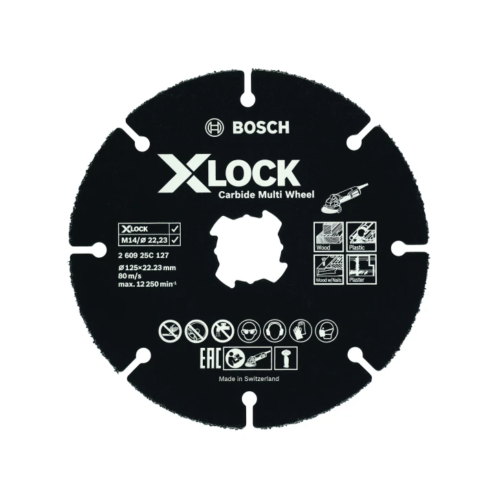 Disques à tronçonner Carbide Multi Wheel X-LOCK 125 mm; 1 mm; 22,23 mm