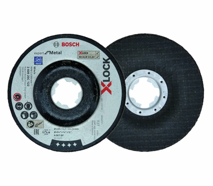 Disques abrasifs X-LOCK Expert for Metal A 30 T BF, 115 mm, 6,0 mm