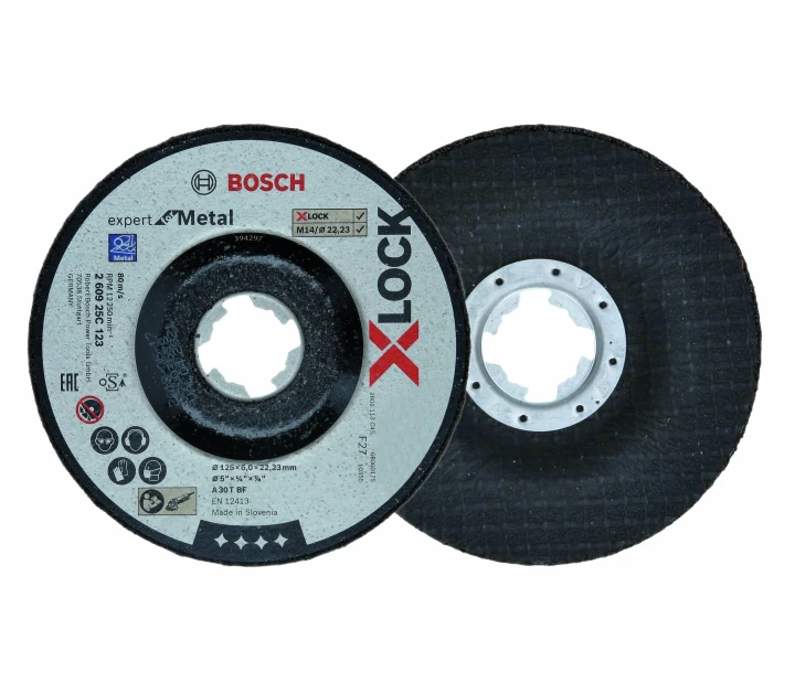 Disques abrasifs X-LOCK Expert for Metal A 30 T BF, 125 mm, 6,0 mm