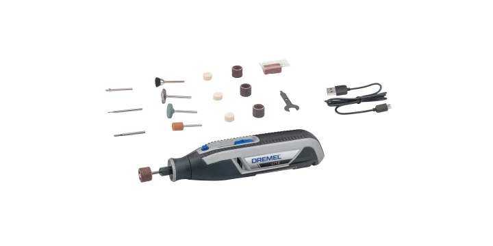 Dremel 7760 Lite outil multi-usage sans fil, Li-Ion (3,6V), 15 accessoires