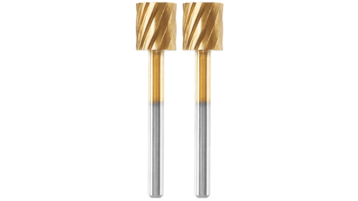 Dremel Max 115 Lot de 2 fraises acier rapide haute longévité ø 7,8mm cylindrique
