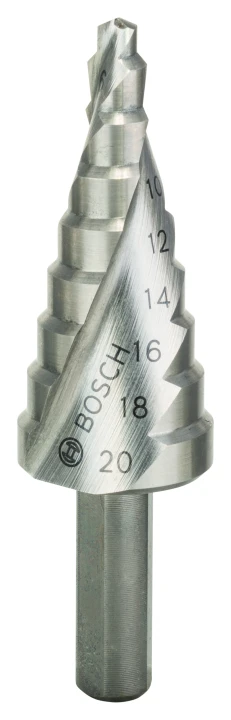 Fraise étagée HSS Ø4 à 20mm Longueur 75mm