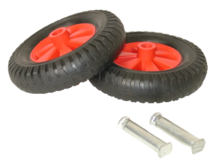Kit 2 roues Ø 220 mm + axes