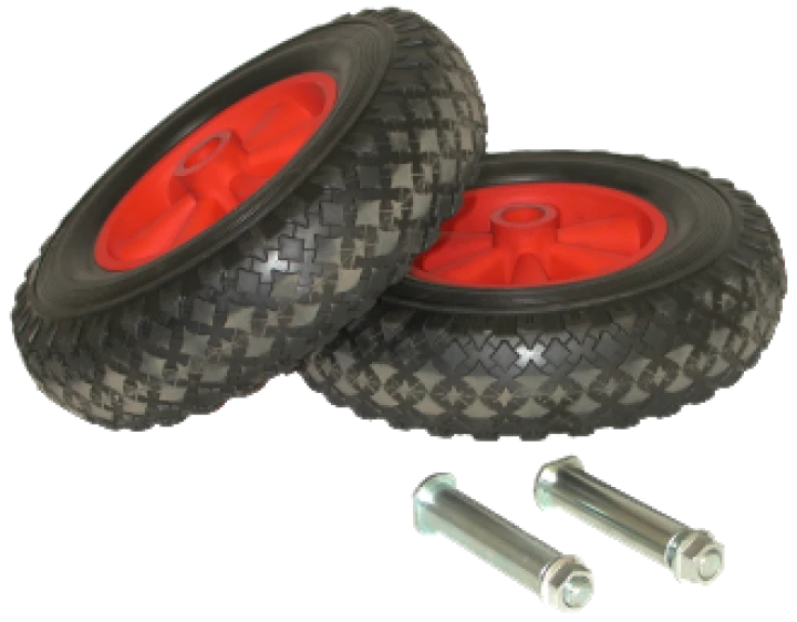 Kit 2 roues Ø 260 mm + axes