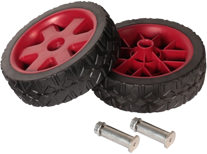 Kit 2 Roues Pl. Rn Ø200 +Axes